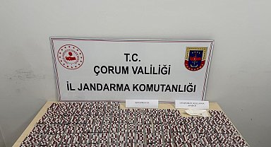 Çorum'da 3 bin adet uyuşturucu hap ele geçirildi