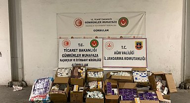 Doğubayazıt'ta tırın dorsesinde binlerce kutu kaçak ilaç bulundu
