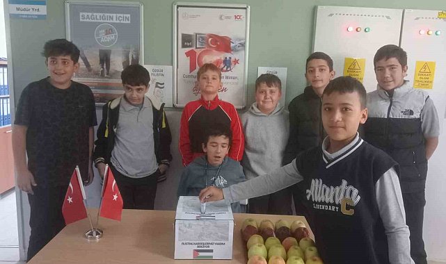 Eğirdirli öğrencilerden Filistin'e anlamlı destek: 238 bin 85 TL yardım toplandı