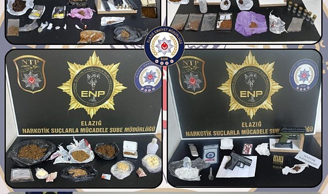 Elazığ'da uyuşturucuya geçit yok: 16 tutuklama