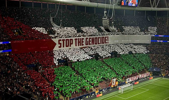 Galatasaray'dan Filistin koreografisi