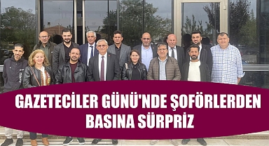 Gazeteciler Günü'nde Şoförlerden Basına Sürpriz