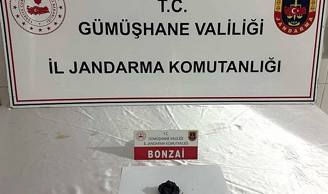 Gümüşhane'de jandarmadan uyuşturucu operasyonu