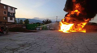 Havran'da zeytinyağı tesisinde çıkan yangın söndürüldü