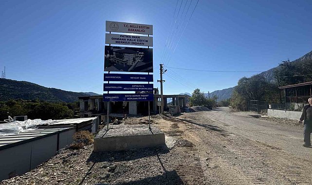 İbradı'nın Ormana Mahallesine halk eğitim merkezi yapılıyor