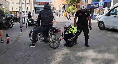 Karaman'da motosiklet denetimlerinde 159 sürücüye ceza kesildi