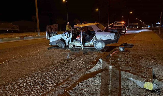 Karapınar'da tır ile otomobil çarpıştı: 2 yaralı