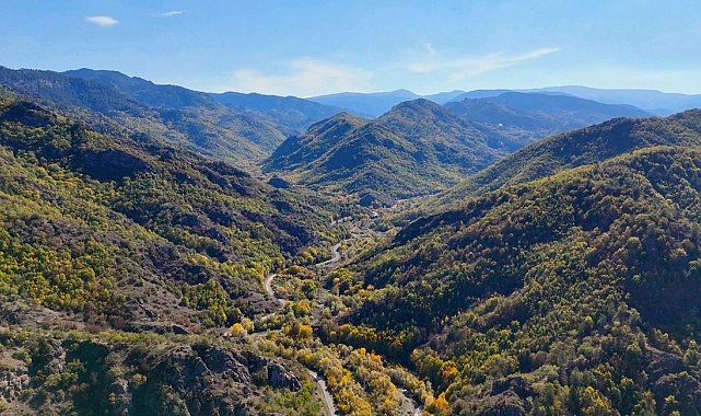 Kastamonu'da mest eden sonbahar manzaraları
