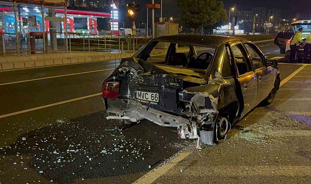 Kaza yapan alkollü sürücü polise: "Beni alın bırakmayın"