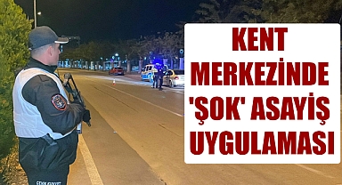 KENT MERKEZİNDE 'ŞOK' ASAYİŞ UYGULAMASI
