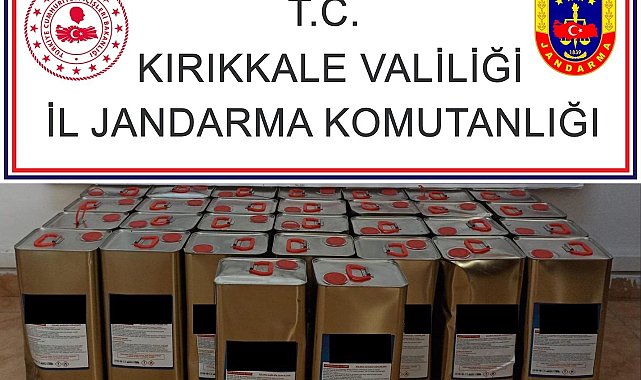 Kırıkkale'de kargo şubesinde 170 litre kaçak alkol ele geçirildi