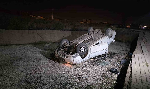 Kırıkkale'de otomobil takla attı: 1 yaralı