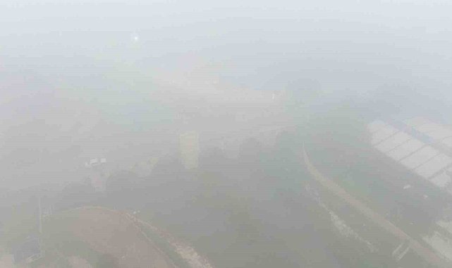 Kırklareli'nde sabah saatlerinde sis etkili oldu