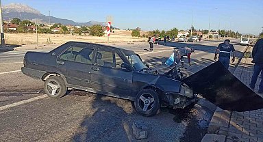 Konya'da otomobiller çarpıştı: 1 yaralı