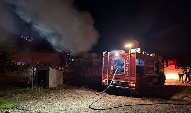 Kulu'da müstakil evde yangın