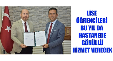 Lise Öğrencileri Bu Yıl da Hastanede Gönüllü Hizmet Verecek