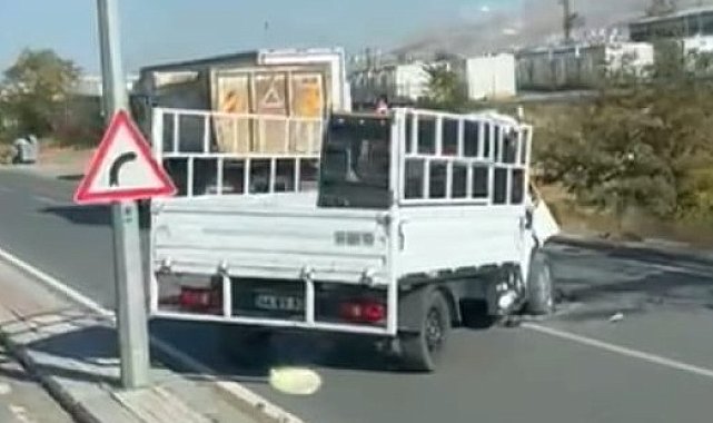 Malatya'da hafriyat kamyonu ile kamyonet çarpıştı: 1 ölü