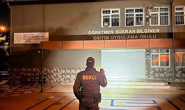 Manisa'da okul çevrelerinde gece denetimi