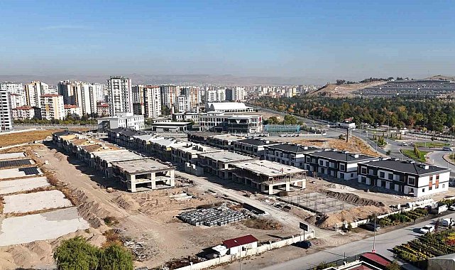 Melikgazi'nin şehircilikte yeni vizyonu yatay mimari projesi hızla tamamlanıyor