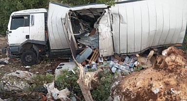 Mersin'de kamyon kazası : 2 yaralı