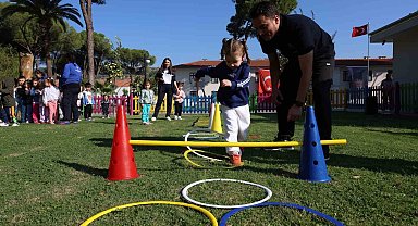 Minik öğrenciler Aydın Büyükşehir Belediyesi ile sporla tanışıyor