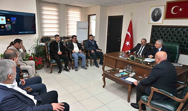 Mücahit Yanılmaz'dan Başkan Hamamcı'ya ziyaret