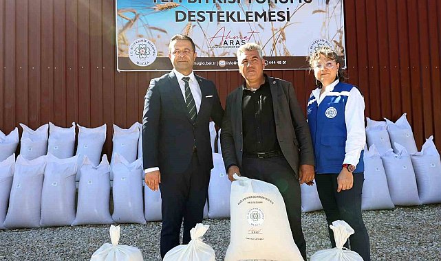 Muğla Büyükşehir'den Kırsal Kalkınmaya 330 tonluk yem tohumu desteği