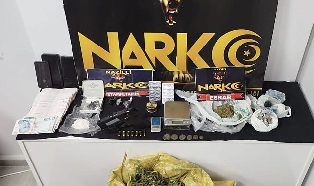 Nazilli'de eş zamanlı uyuşturucu operasyonu: 2 şüpheli tutuklandı