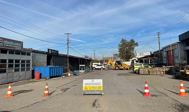 Nilüfer Belediyesi Beşevler Sanayi Sitesi'nin yollarını yeniliyor