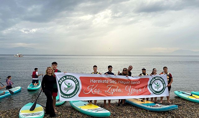 Öğrenciler suda dengede durmayı öğrendiler