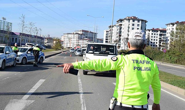 Ordu'da bir haftada 20 binden fazla araç ve sürücüsü denetlendi