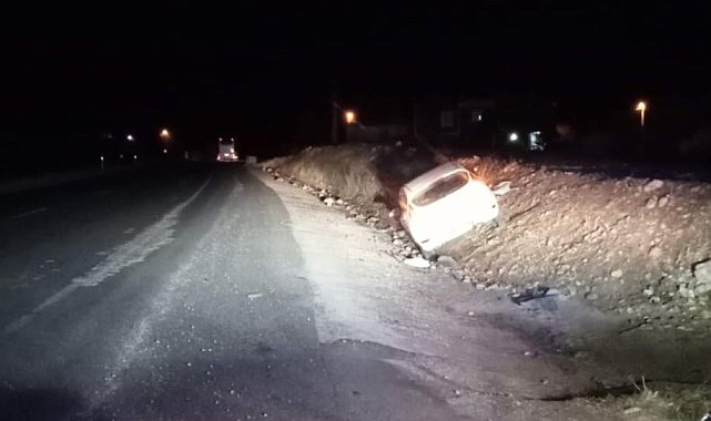 Otomobil şarampole girdi: 2 yaralı