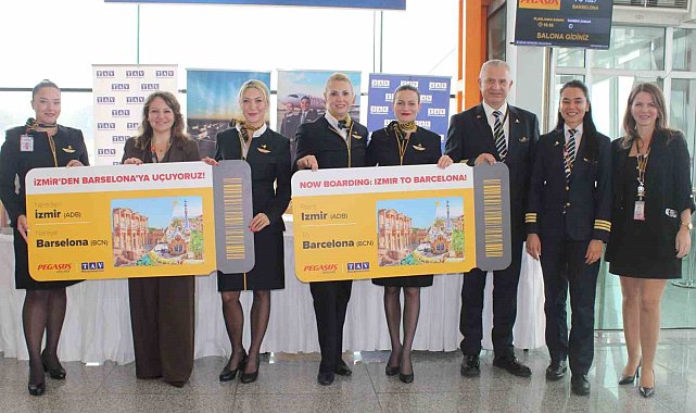 Pegasus Hava Yolları, İzmir'den Barselona'ya direkt uçuş başlattı
