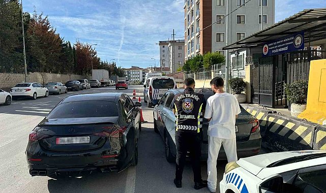 Pendik'te makas atan sürücüye para cezası