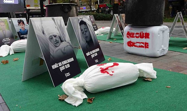 "Gazze'ye Açılan Kapı Küçükkefenler Sergisi"nde Gazze'nin dramı gözler önüne serildi