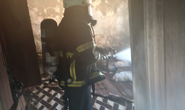 Reyhanlı'da ev yangını