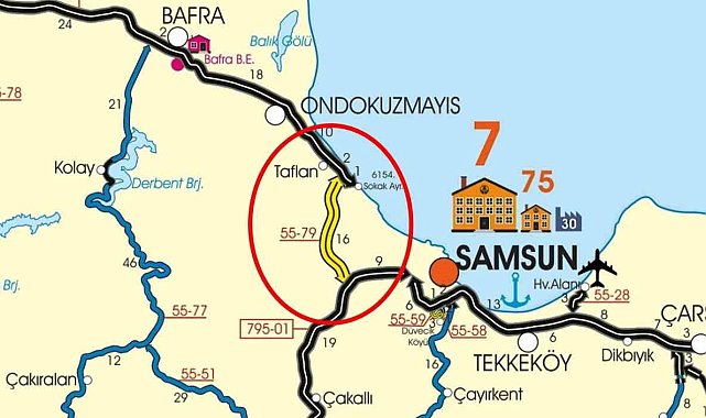 Samsun'da 15 milyar TL'lik dev proje: "Batı Çevre Yolu"