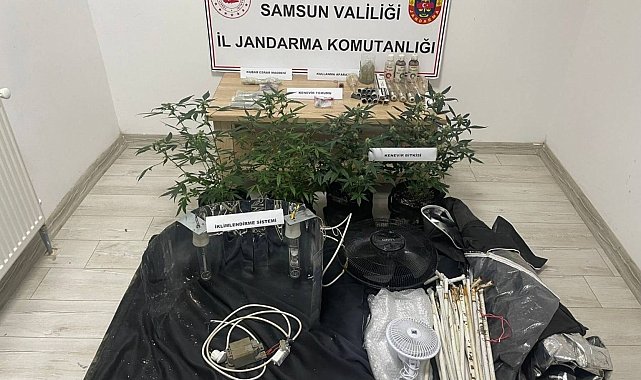 Samsun'da evdeki uyuşturucuya 1 gözaltı