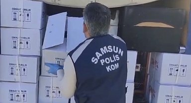 Samsun'da sahte içki operasyonu: 445 litre etil alkol ele geçirildi