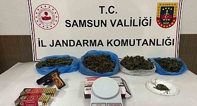 Samsun'da uyuşturucu ve kaçak silah operasyonları: 3 gözaltı