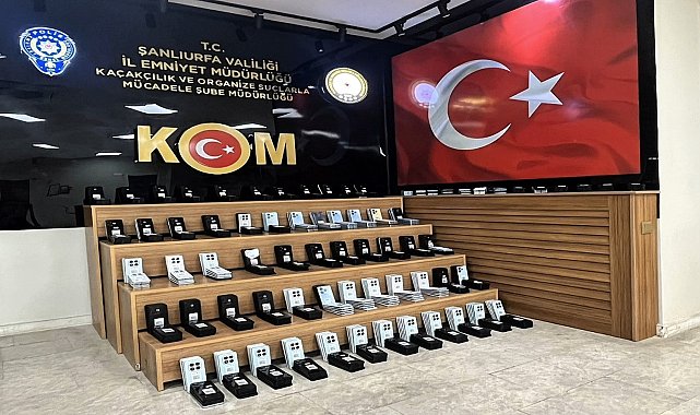 Şanlıurfa'da 9 milyon 600 bin TL değerinde 645 adet kaçak telefon ele geçirildi
