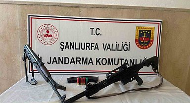 Şanlıurfa'da ruhsatsız 3 silah ele geçirildi