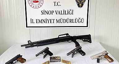 Sinop'ta silah kaçakçılığı operasyonu: 3 gözaltı