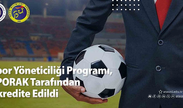 Spor yöneticiliği programı, Sporak tarafından akredite edildi