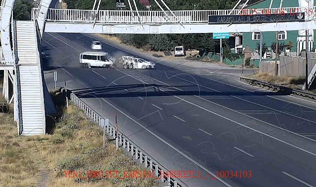 Tatvan'da trafik kazaları kamaraya yansıdı
