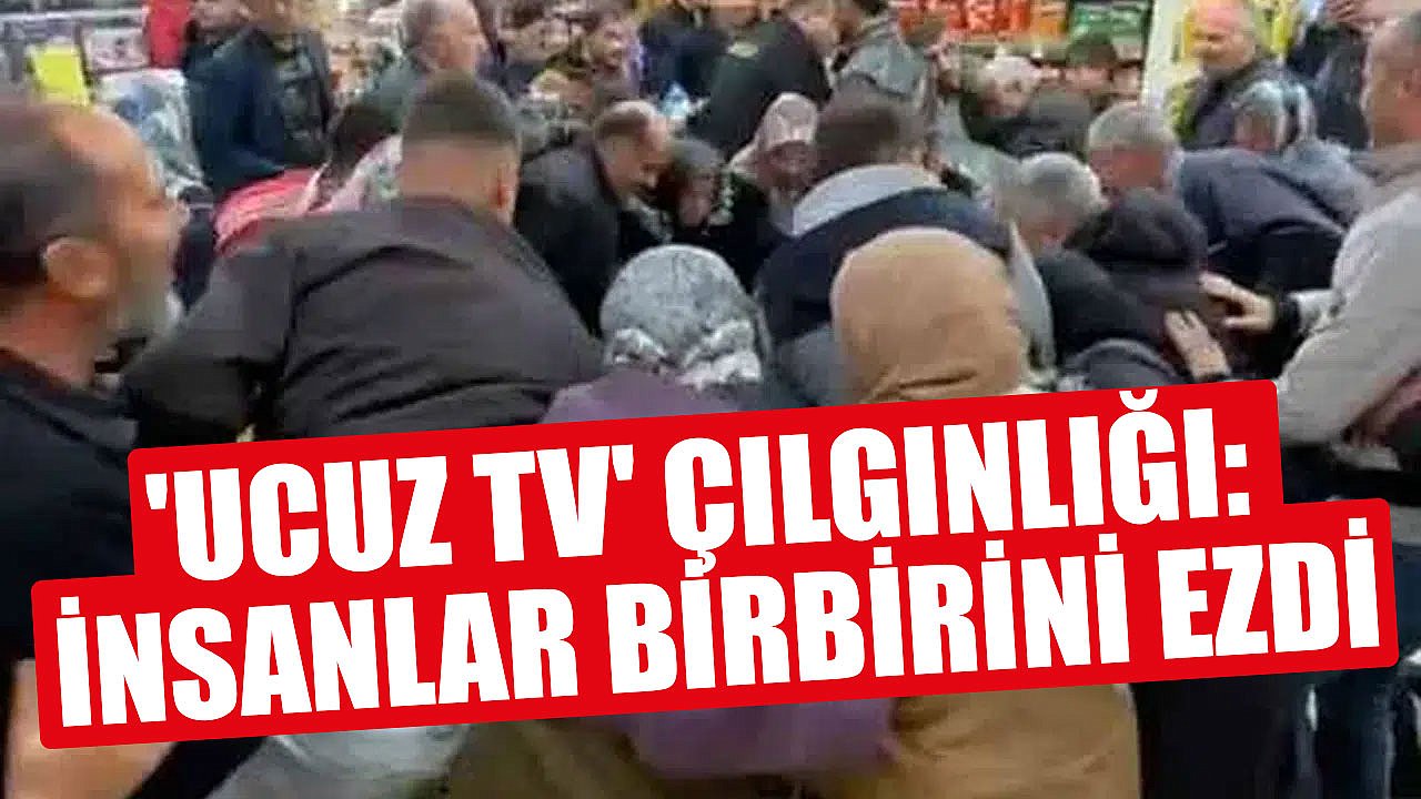 'Ucuz TV' Çılgınlığı: İnsanlar Birbirini Ezdi