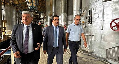 Üretim sezonu başlayan fabrikada moral ziyareti