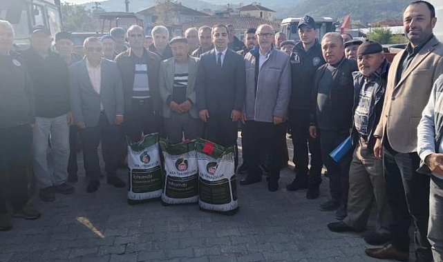 Yenipazar'da üreticilere tohum desteği sağlandı