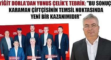 Yiğit Dorla'dan Yunus Çelik'e Tebrik: 