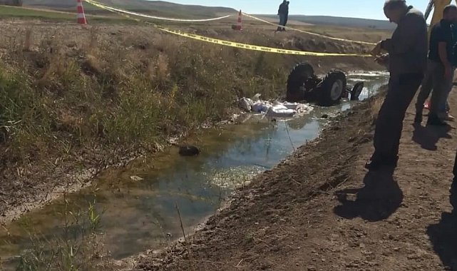 Yozgat'ta traktör devrildi: 1 ölü, 1 yaralı